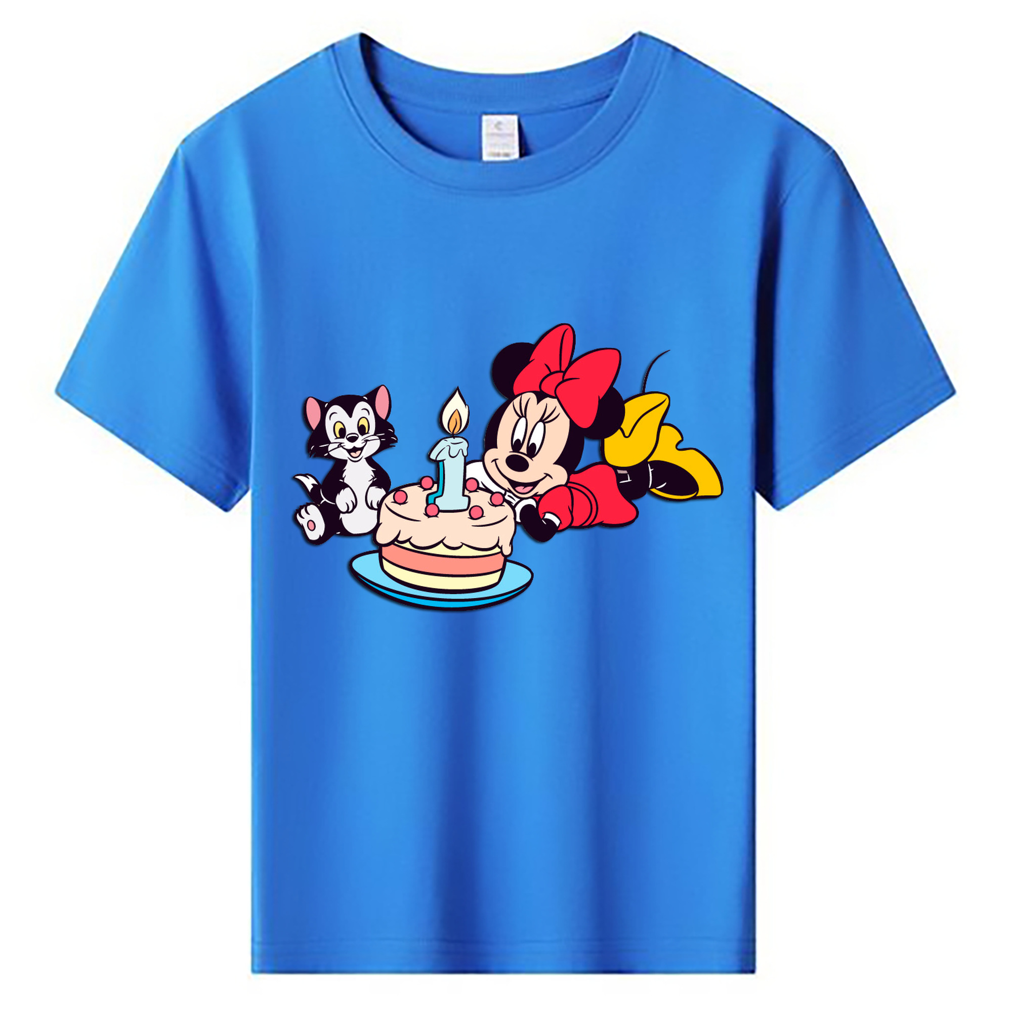 ミッキーマウス Mickey Mouse 綿100％キッズTシャツ（フロントプリント）